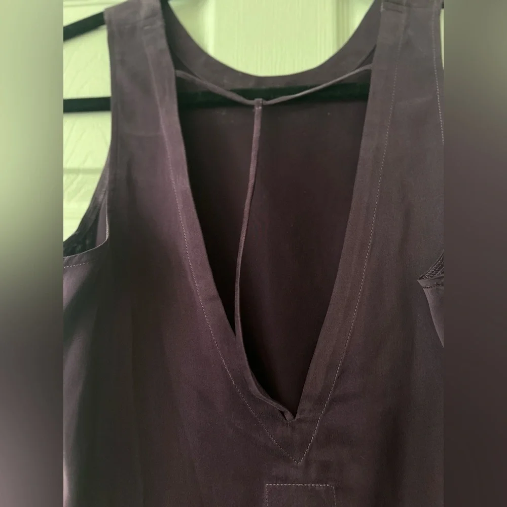 CHASOR PURPLE SILK TOP SIZE XS - Picture 6 of 7